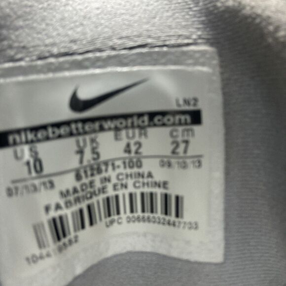 NIKE Golf Women's LUNAR SADDLE Golf Shoes Spikes White Gray Size 10 - Picture 9 of 10